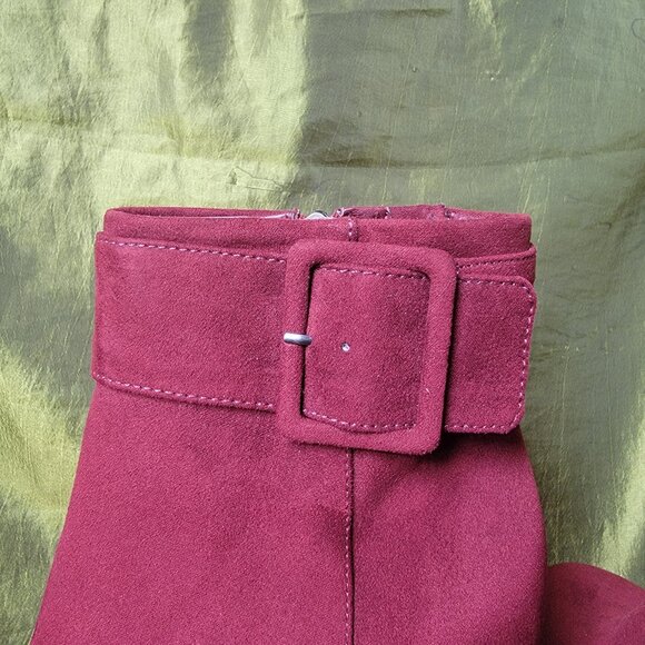 Platform Ankle Boots with Buckle, Red, Size 7 Circus By: Sam Edelman - Picture 6 of 9